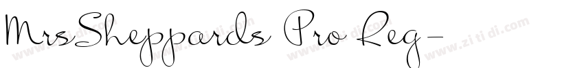 MrsSheppards Pro Reg字体转换 MrsSheppards Pro Reg字体转换
